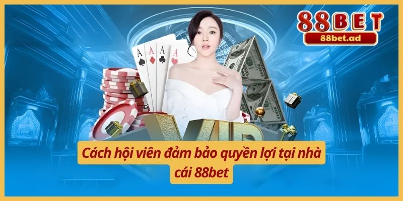Cách hội viên đảm bảo quyền lợi tại nhà cái 88bet